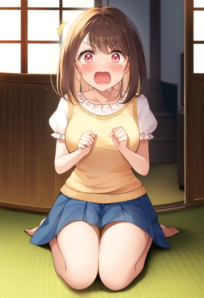 お漏らしして怒ってしまうお母さん