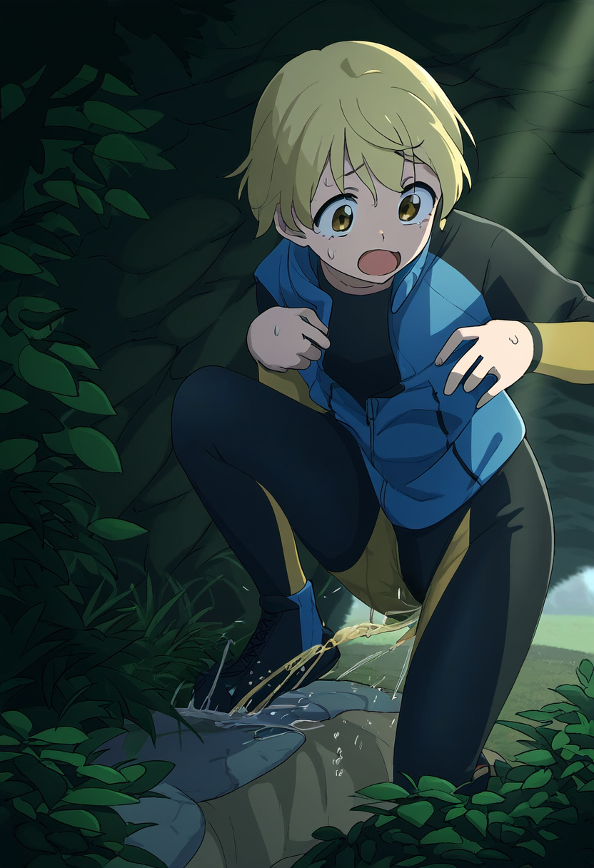 心霊スポットでおしっこする女の子