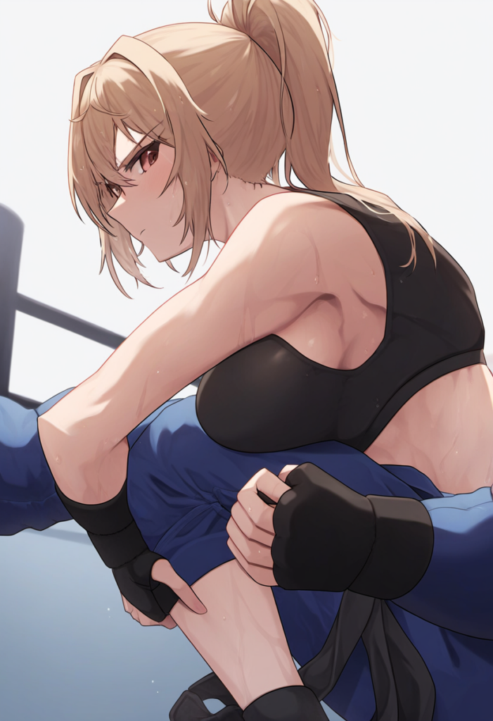 投げが得意な女