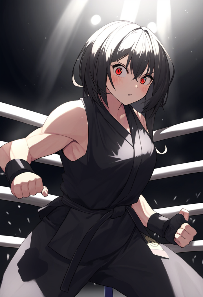 空手を使う女の子