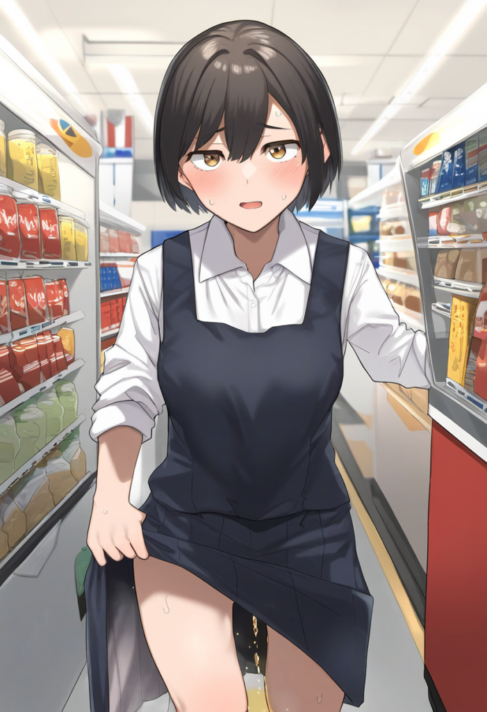 スーパーで勤務中に漏らしてしまった店員
