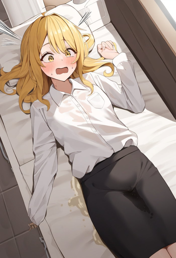 シャンプーが気持ちよくて漏らしてしまった女の子